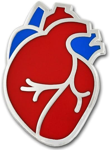 Pin Corazón Rojo 3D